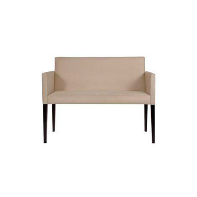 Namoradeira Decorativa Nina Estilo Retrô Em Tecido Suede - Bege
