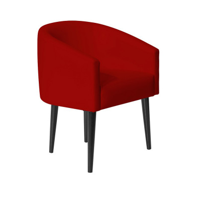 Poltrona Decorativa Sandy Para Escritório Consultório Sala De Estar Recepção Em Courvin - Vermelho