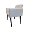 Poltrona Luca Plus Ideal Sala De Recepção Em Corino - Branco - 1