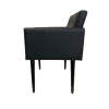 Poltrona Luca Plus Ideal Sala De Recepção Em Corino - Preto - 3