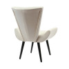 Poltrona Decorativa Emilia Tecido Suede - Bege - 4