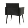 Poltrona Decorativa Luca Soft Sala De Recepção Em Corino - Preto - 3