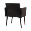 Kit 4 Poltronas Luca Tecido Suede Para Recepção - Preto - 3