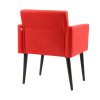 Kit 2 Poltronas Luca Estilo Retrô Decorativa - Vermelho - 2