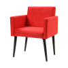 Kit 2 Poltronas Luca Estilo Retrô Decorativa - Vermelho - 3