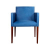 Poltrona Nina Tecido Suede Escritório Estofada - Azul Royal - 1