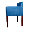 Poltrona Nina Tecido Suede Escritório Estofada - Azul Royal - 2