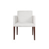 Kit 6 Poltronas Nina Executiva Escritório Sala De Recepção Corino - Branco - 2