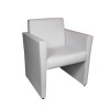 Kit 4 Poltronas Nina Slim 1 Lugar Pé Fechado - Branco