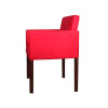 Poltrona Nina Tecido Suede Escritório Estofada - Vermelho - 2