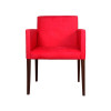 Poltrona Nina Tecido Suede Escritório Estofada - Vermelho - 1