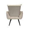 Poltrona Opala Decorativa Suede - Bege - 4
