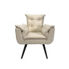 Poltrona Opala Decorativa Suede - Bege - 2