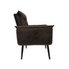 Poltrona Opala Decorativa Suede - Marrom - 3