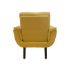 Poltrona Decorativa Opala Plus Para Sala De Estar Quarto Escritório - Amarela . - 3