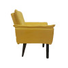 Poltrona Decorativa Opala Plus Para Sala De Estar Quarto Escritório - Amarela . - 2