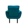 Poltrona Decorativa Opala Plus Para Sala De Estar Quarto Escritório - Azul Turquesa. - 4