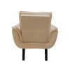 Poltrona Decorativa Opala Plus Para Sala De Estar Quarto Escritório - Bege - 3