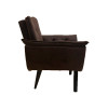 Poltrona Decorativa Opala Plus Para Sala De Estar Quarto Escritório - Marrom . - 2