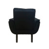 Poltrona Decorativa Opala Plus Para Sala De Estar Quarto Escritório - Preto . - 4