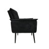 Poltrona Opala Decorativa Suede - Preta - 3