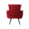Poltrona Decorativa Opala Plus Para Sala De Estar Quarto Escritório - Vermelha - 4
