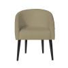Poltrona Decorativa Sandy Para Escritório Consultório Sala De Estar Recepção Em Courvin - Bege - 3