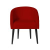 Poltrona Decorativa Sandy Para Escritório Consultório Sala De Estar Recepção Em Courvin - Vermelho - 2