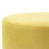 Puff Banco Nina Em Tecido Suede - Amarelo - 3