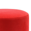 Puff Banco Nina Em Tecido Suede - Vermelho - 3