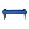 Recamier Roma Capitonê Em Suede - Azul - 2