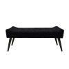 Recamier Roma Capitonê Em Suede - Preto - 1
