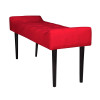 Recamier Roma Capitonê Em Suede - Vermelho - 2