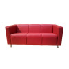Sofá Nilo Sala Recepção 3 Lugares - Vermelho - 2
